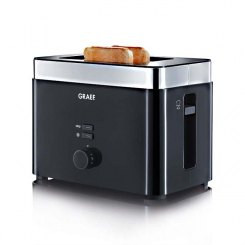 Graef TO62 - Toaster, 2-fach, Schwarz 