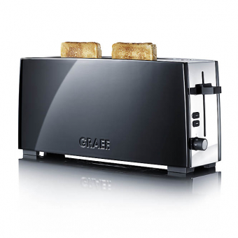 Graef TO92 - Toaster, 1-fach, lang, Schwarz 